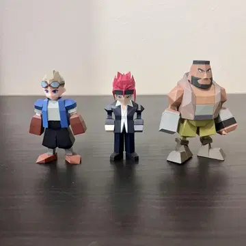 파이널 판타지 VII FF7 폴리곤 피규어 3개 세트