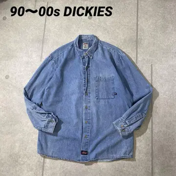 90s00s DICKIES 디키즈 데님 워크 셔츠 긴팔 XL