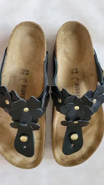 BIRKENSTOCK GIZEH FLW 샌들 BLACK 25cm(39)