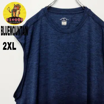 미국 구제 의류 BLUE MOUNTAIN 슬리브리스 2XL 네이비