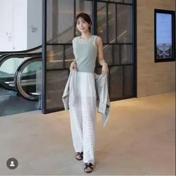 vallan Dot 패턴 Cotton 테이퍼드 Pants