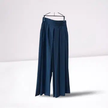 [ COCODEAL ] 블랙 와이드 플리츠 팬츠