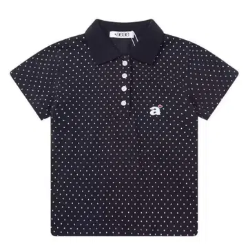 한국 aeae DOT PK T-SHIRT 도트 피케 셔츠 네이비