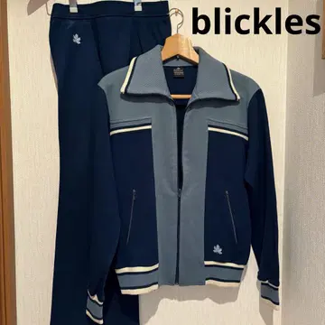 BLICKLES 빈티지 트랙 자켓 저지 L 네이비