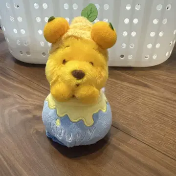 새상품급 홍콩 디즈니 푸우 봉제 인형 귤 캐릭터 굿즈