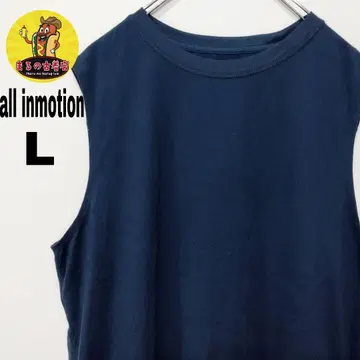 USA 구제 의류 all inmotion 슬리브리스 L 네이비
