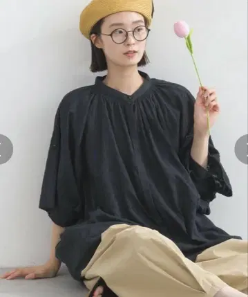 lupilien 루피리안 2WAY 롤업 돌먼 셔츠 블라우스