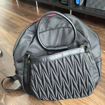 블랙 마더백 퀼팅 디자인 girlsbag