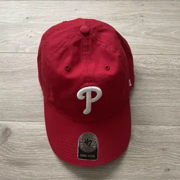 47 브랜드 빨간색 Phillies 캡 원사이즈
