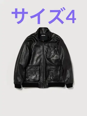 AURALEE 25AW LAMB LEATHER ZIP BLOUSON 4
