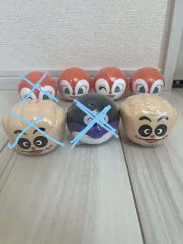 호빵맨 캡슐 토이 4개 세트
