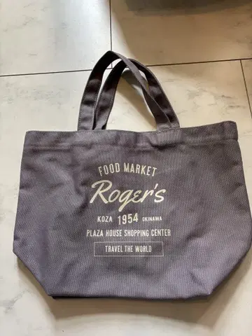 Roger's 그레이 토트백