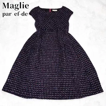 Maglie par ef-de 썸머 트위드 슬리브리스 원피스