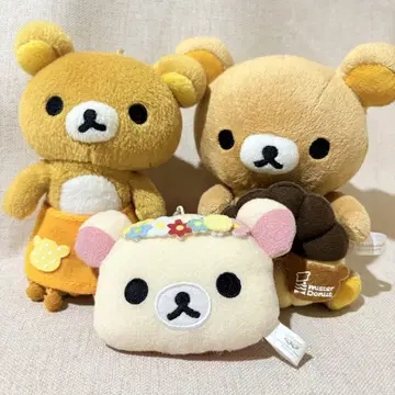 리락쿠마 코리락쿠마 봉제 인형 키링 스트랩 묶음 판매