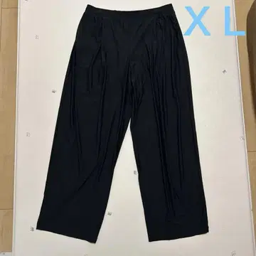 UNIQLO 울트라 스트레치 에어리즘 와이드 팬츠 XL 블랙