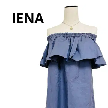 새상품급 IENA 이에나 튜브탑 프릴 슬리브리스 원피스