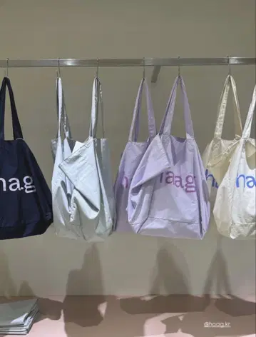 [미사용 새상품] 한국 haag 로고 에코백