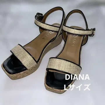 DIANA 샌들 L 사이즈 웨지솔 새상품급 다이애나