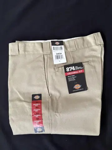 Dickies 874 새상품 34x34 베이지 디키즈
