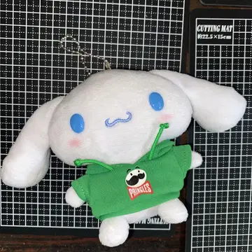 산리오 프링글스 시나모롤 봉제 인형 키링