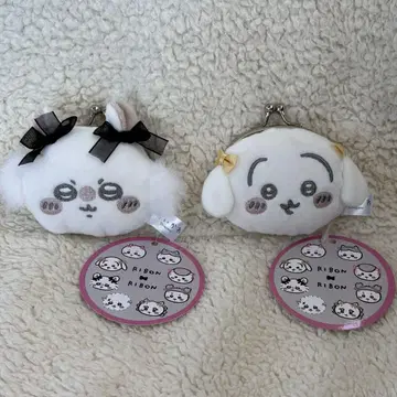 치이카와 리본 미니 가마구치 파우치 모몽가 토끼