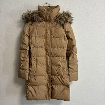 Tommy Hilfiger 베이지 롱 다운 자켓