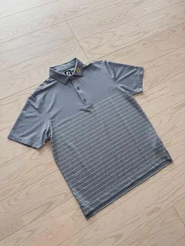 미사용 FJ 풋조이 스트레치 반팔 피케 셔츠 그레이 계열 2XL