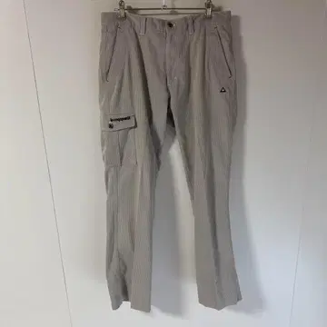 le coq sportif 스트라이프 카고 팬츠 그레이