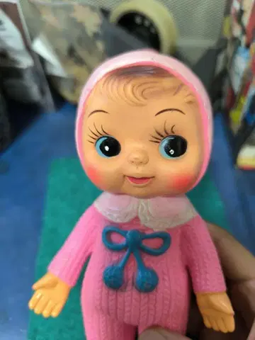 핑크 니트풍 인형 '챠미짱'