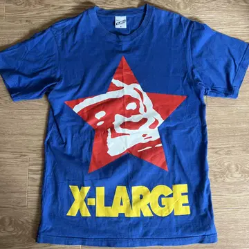 XLARGE 파랑 티셔츠 M 사이즈 별 모양 그래픽