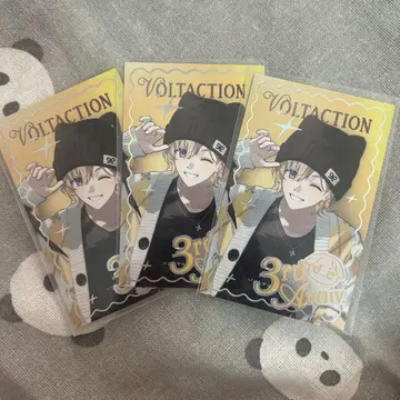 니지산지 voltaction 3주년 카즈라 카즈토 사진 카드 3장