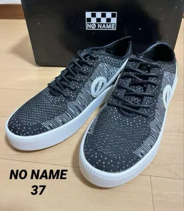 미사용 NO NAME 노네임 스니커즈 통굽 블랙 37