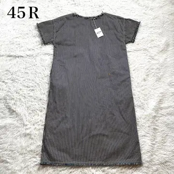 택 포함 새상품 2025SS 45R 호밀 데님 프린지 드레스 원피스