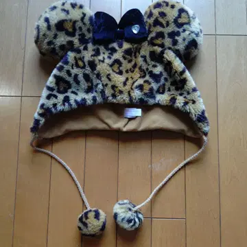 도쿄 디즈니 리조트 레오파드 무늬 모자 58cm