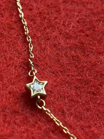 silver925 골드 별 참 팔찌 은제