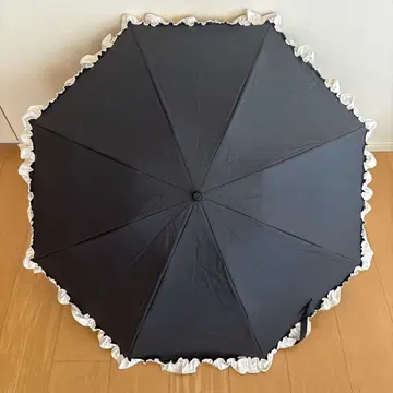 아시야 로사블랑 3단 접이 프릴 블랙 x 베이지