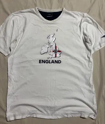 엄브로 잉글랜드 ENGLAND 축구 티셔츠 화이트