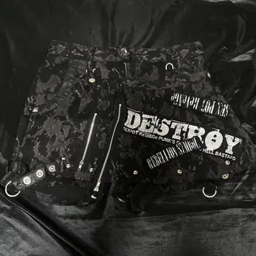 SEX POT ReVeNGe 숏 팬츠 스커트 스터드 서브컬쳐 펑크