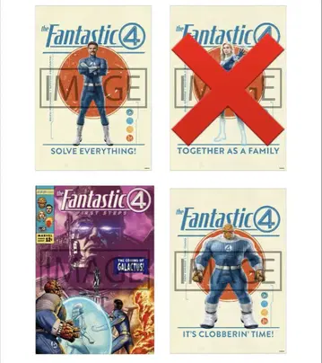 MARVEL 판타스틱 4 해피 복권 포스터