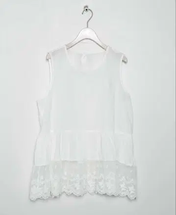 Mycloset 택 포함 새상품 시어 페치 블라우스 화이트 면 100%
