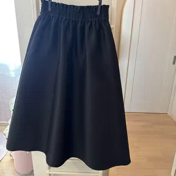 블랙 플레어 스커트