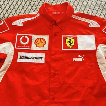 PUMA 페라리 F1 피트 크루 셔츠 vodafone