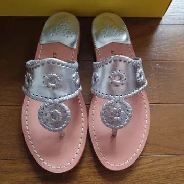 Jack Rogers 실버 샌들 박스 포함