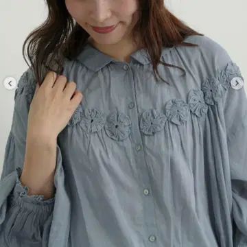 츠하루 사만사 모스모스 요요 퀼트 튜닉 블라우스 tsuharu