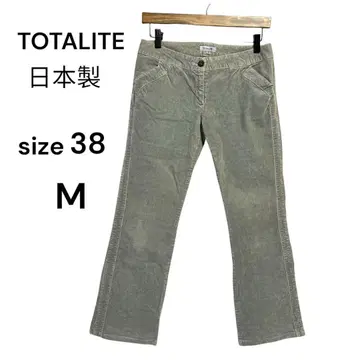 TOTALITE 코듀로이 팬츠 일본제 M 사이즈 라이트 그레이