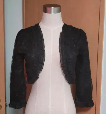 택 포함 새상품 axes femme 블랙 레이스 볼레로 포멀