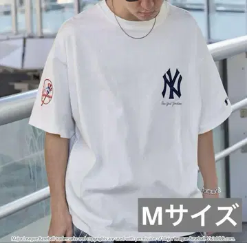 MLB/메이저리그 베이스볼 별주 패치 자수 빅 실루엣 반팔 티셔츠
