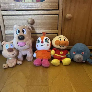 호빵맨 봉제 인형 5종 세트