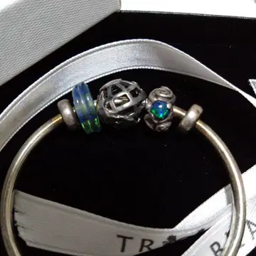 트롤비즈 구체 비즈 실버 뱅글