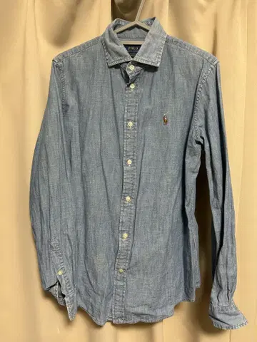 Polo Ralph Lauren 데님 블루 긴팔 셔츠